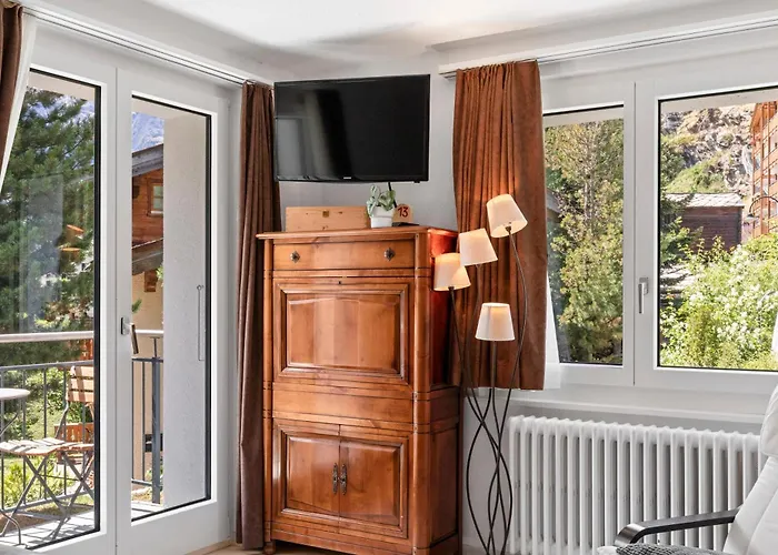 Zermatt, 4 Pers, 3 Lits - Balcon Avec Vue Et Petit Jardin Appartamento Zermatt