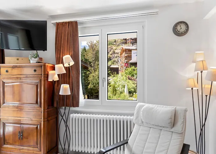 Appartamento Zermatt, 4 Pers, 3 Lits - Balcon Avec Vue Et Petit Jardin *