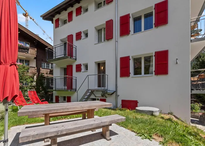 Zermatt, 4 Pers, 3 Lits - Balcon Avec Vue Et Petit Jardin * ツェルマット